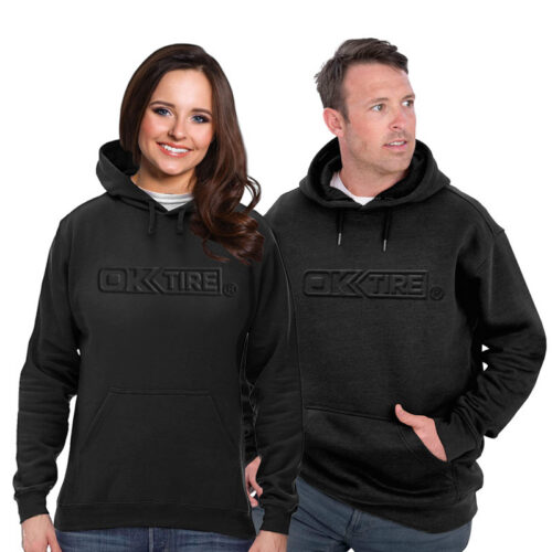 Embossed Unisex Motion Pullover Hoodie