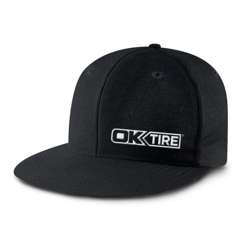 OK TIRE OFFSET LOGO FLAT PEAK SNAP CAP